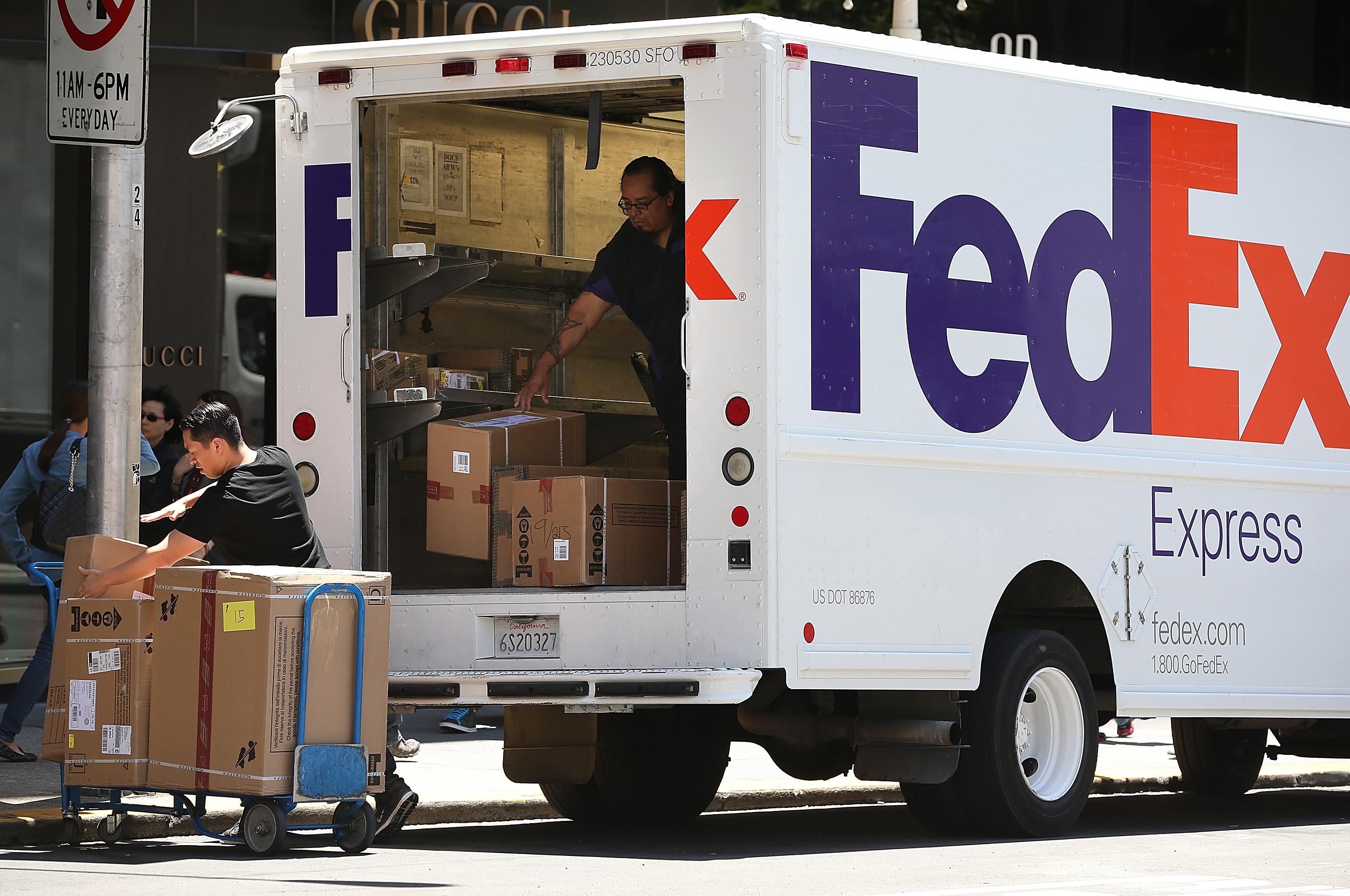 FedEx Driver Saves Man From Burning Sedan in San Diego