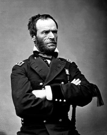 A photograph of William Tecumseh Sherman, 1865, by Matthew Brady. (Public Domain)