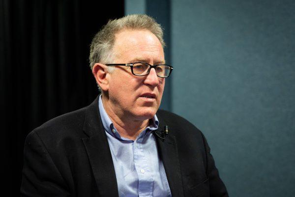 Author and filmmaker Trevor Loudon speaks with The Epoch Times in Washington on May 10, 2018. (Charlotte Cuthbertson/The Epoch Times)