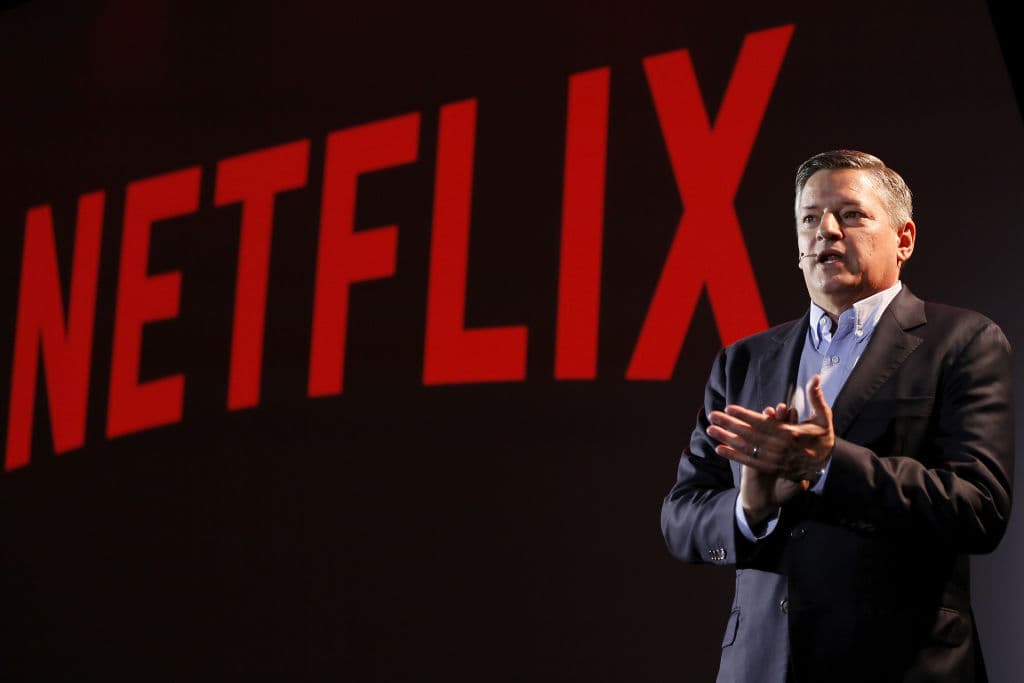 Ted Sarandos attends a panel during Netflix’s “See What's Next” event at Villa Miani in Rome on April 18, 2018. (Ernesto S. Ruscio/Getty Images for Netflix)