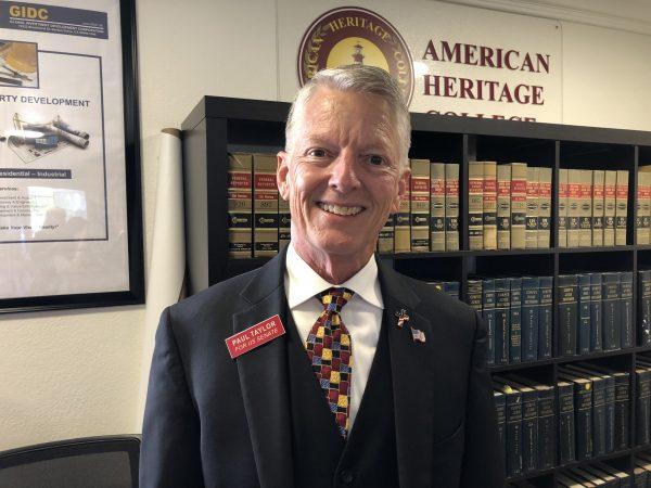 Paul Taylor, Founder of Golden State Coalition, was invited to the event in Garden Grove, Calif. on Sept. 16, 2018. (Annie Wang/Epoch Times)