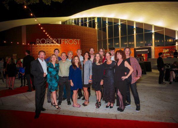 Friends of the Frost, a group of volunteer parents, stand in front of the Robert Frost Memorial Auditorium in Culver City, California. (Todd Johnson)