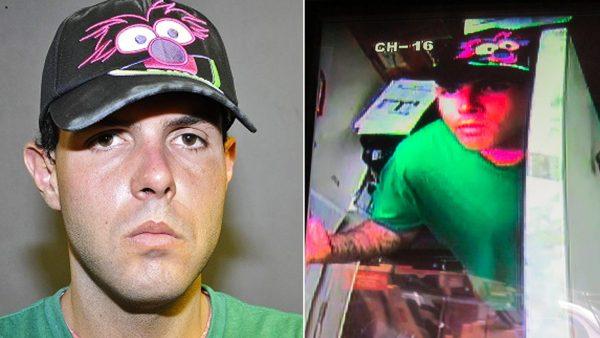 Daniel Warn was arrested at a restaurant where he burglarized hours earlier. (Costa Mesa Police Department)