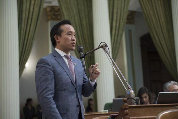 Assemblymember David Chiu (D-San Francisco) speaks about the tenant-protection law that took effect on Jan. 1, 2020. (Courtesy of Assemblymember David Chiu)