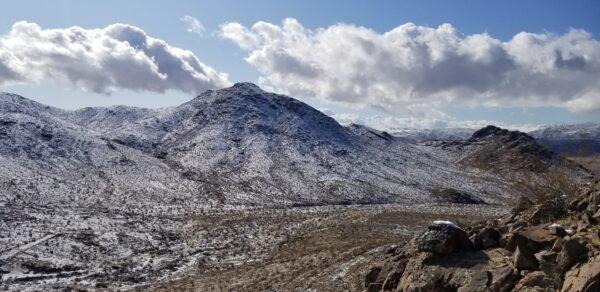 The swath of land in San Bernardino County, Calif., where a massive critical mineral deposit has been rediscovered. (Courtesy of Sundown Resources)