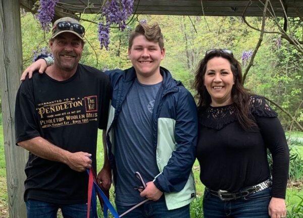 Brian and September Day with their son, Logan (C). (Courtesy of September Day)