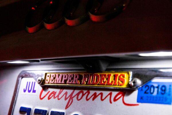 A file photo of a California license plate in Los Angeles, Calif., Feb. 11, 2019. (Kyle Grillot/AFP via Getty Images)