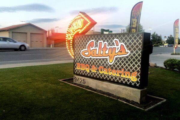 Salty's BBQ & Catering in Bakersfield, Calif., came up with a way to brighten the quarantine days of some locals who need it most. (Courtesy of Salty’s BBQ)