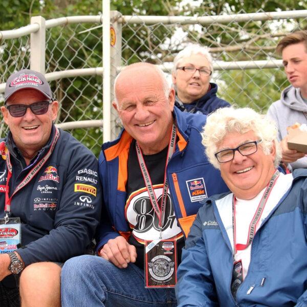 Self-employed businessman Gene Boere (C), owner of Gene Boere Truck and Tractor repair, shares a laugh with friends. (Courtesy of Gene Boere)