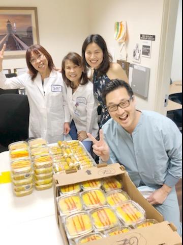Healthcare workers receive donated meals from Nailing It For America. (Courtesy of Nailing It For America)