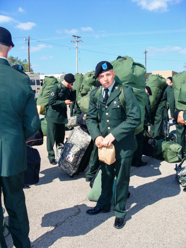 A young Samuel Johnson gathers with fellow soldiers during his Army days. (Courtesy of Samuel Johnson)