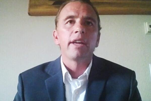 Dana Point City Council candidate Mike Frost participates in an online candidates' forum in Dana Point, Calif., on Sept. 30, 2020. (Screenshot)