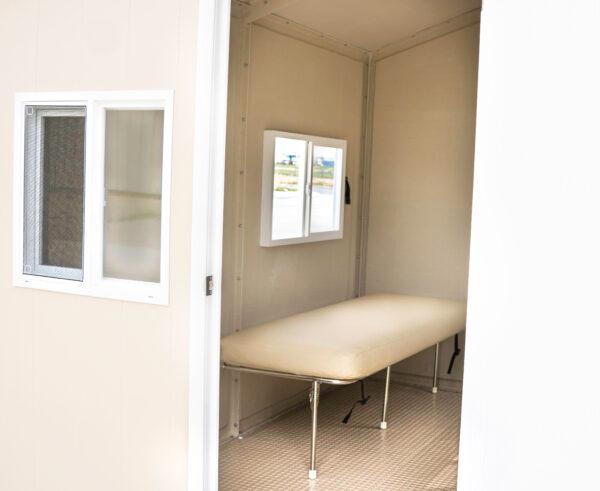 The interior of a SafeHut, constructed to serve as shelter for a homeless individual. (Courtesy of SafeHuts)