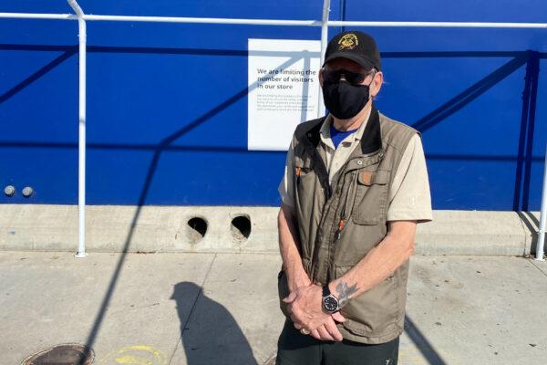 Rob Buckman stands in Costa Mesa, Calif., on Oct. 29, 2020. (Jack Bradley/The Epoch Times)