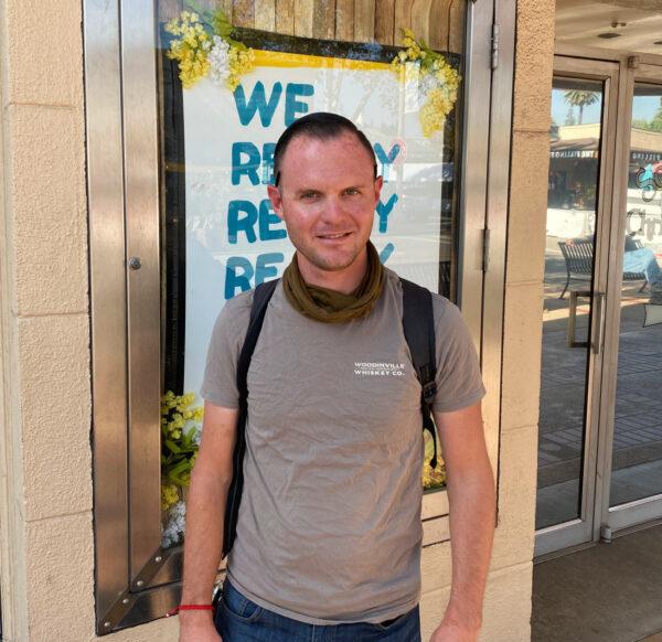Michael Thomas in Orange, Calif., on Nov. 4, 2020. (Jack Bradley/The Epoch Times)
