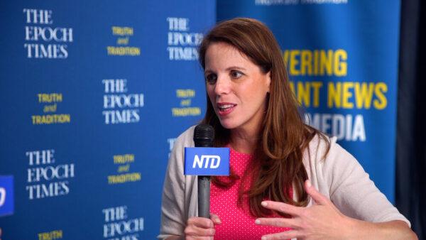 Dr. Simone Gold in an interview with NTD at Turning Point USA Student Action Summit 2020 in West Palm Beach, Fla., in December 2020. (Screenshot via NTD)