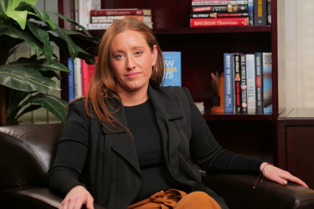 Soledad Ursua, a Venice Neighborhood Council member, speaks with The Epoch Times' "California Insider" about the homelessness situation in Venice Beach and beyond. (Hau Nguyen/The Epoch Times)