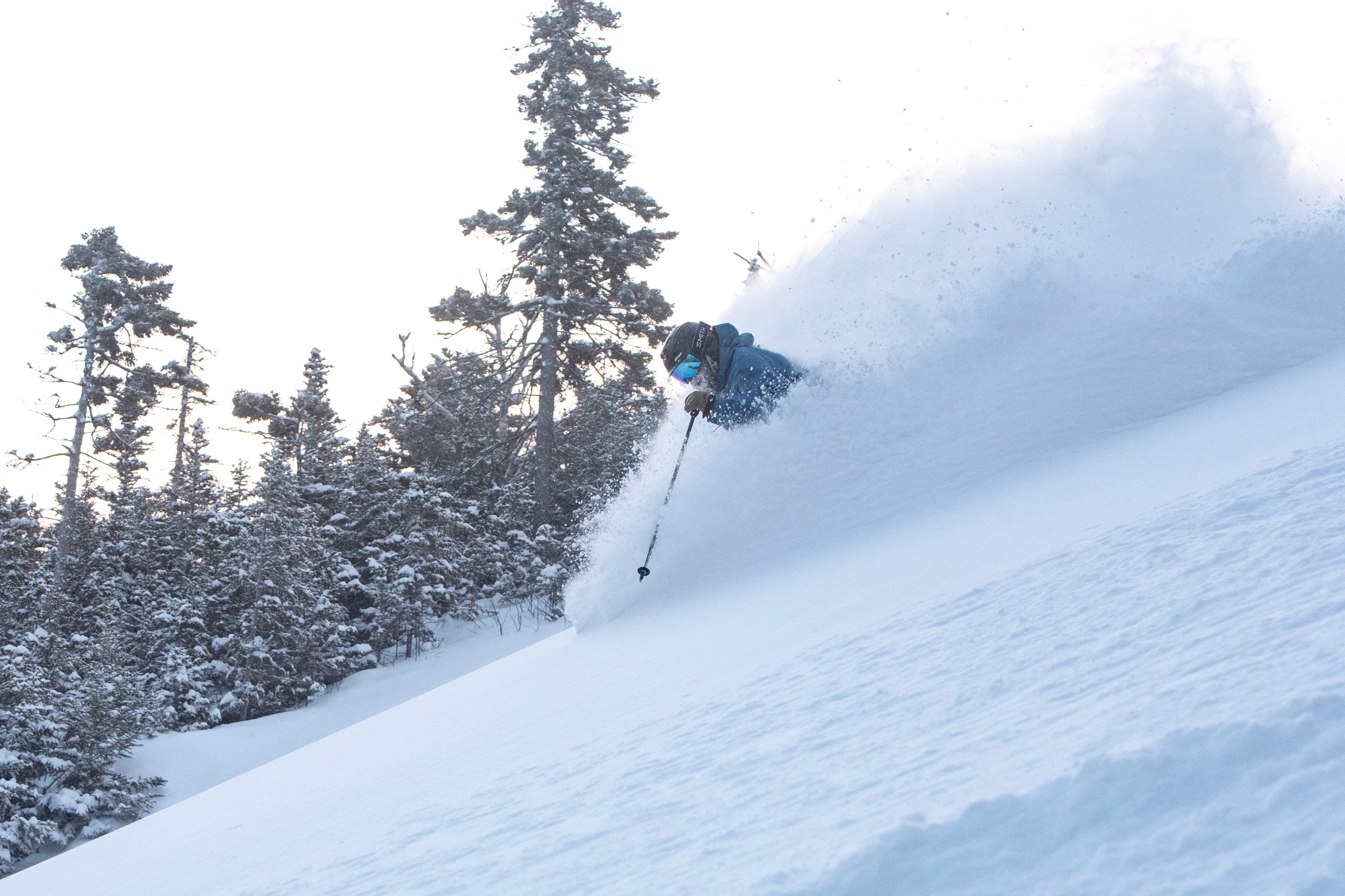 Skiing the powder at Sunday River. (Marina French/Sunday River)