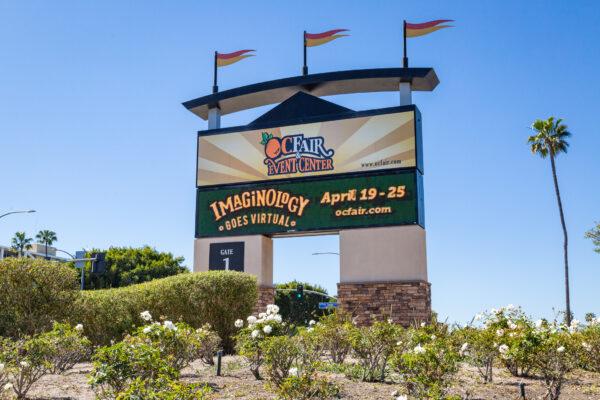 The Orange County Fair and Event Center in Costa Mesa, Calif., on March 1, 2021. (John Fredricks/The Epoch Times)