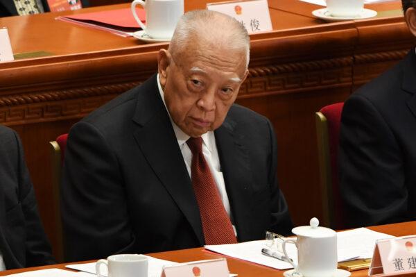 Former Hong Kong Chief Executive Tung Chee-hwa attends a closing session in Beijing, on March 20, 2018. (Greg Baker/AFP via Getty Images)