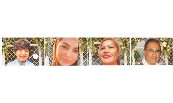 Victims of a March 31, 2021 mass shooting in Orange, Calif. include (from left) nine-year-old Matthew Farias, 28-year-old Jenevieve Raygoza, Leticia Solis Guzman, and Luis Tovar.