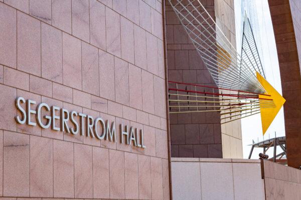 The Segerstrom Center for the Arts in Costa Mesa, Calif., on April 6, 2021. (John Fredricks/The Epoch Times)