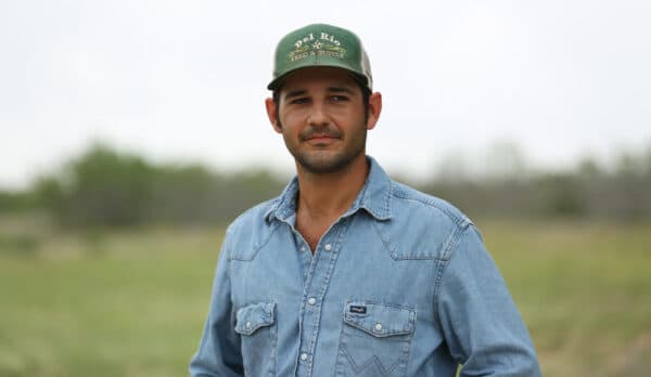 Cole Hill on his ranch in Kinney County, Texas, on May 25, 2021. (Charlotte Cuthbertson/The Epoch Times)
