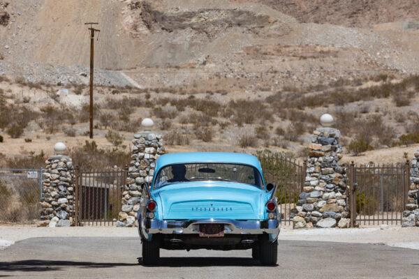 Honorary Mayor Joe Manners drives around his town of Oro Grande, Calif., on May 18, 2021. (John Fredricks/The Epoch Times)