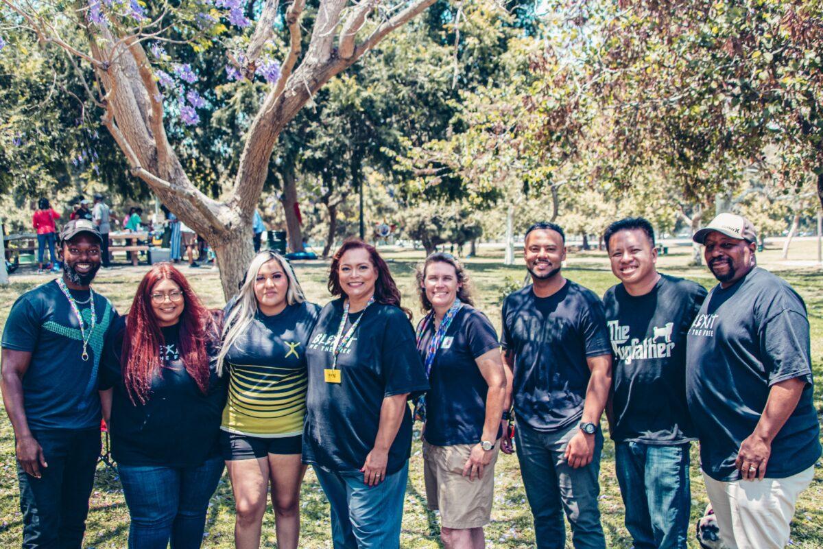 A group photo at a Juneteenth celebration in Long Beach, Calif., on June 19, 2021. (Courtesy Christine Nunez)