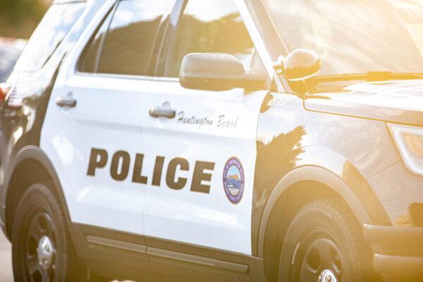 Huntington Beach Police Station in Huntington Beach, Calif., on Nov. 12, 2020. (John Fredricks/The Epoch Times)