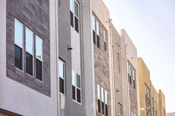 Newly built apartments await residents in Anaheim, Calif., on Jan. 8, 2021. (John Fredricks/The Epoch Times)