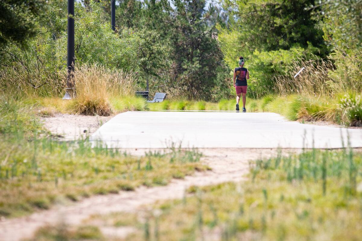 The Jeffrey Open Space Trail in Irvine, Calif., on Aug. 13, 2021. (John Fredricks/The Epoch Times)