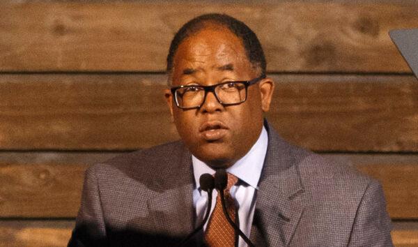 Then Los Angeles County Supervisor Mark Ridley-Thomas speaks in Los Angeles on April 18, 2017. (Rich Polk/Getty Images for Communities In School Los Angeles)