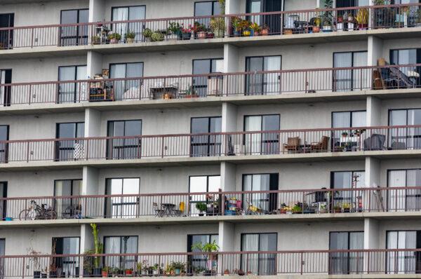 Apartments in Long Beach, Calif., on Nov. 1, 2021. (John Fredricks/The Epoch Times)