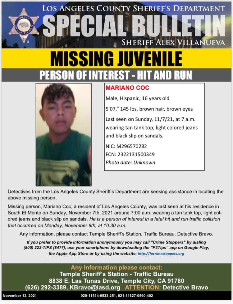 (Courtesy Los Angeles County Sheriff's Department)