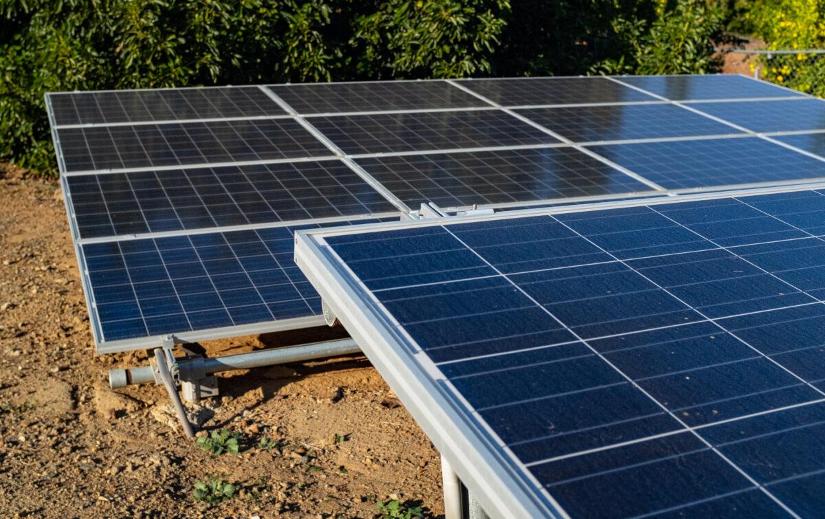 Solar panels in Temecula, Calif., on Nov. 24 2021. (John Fredricks/The Epoch Times)