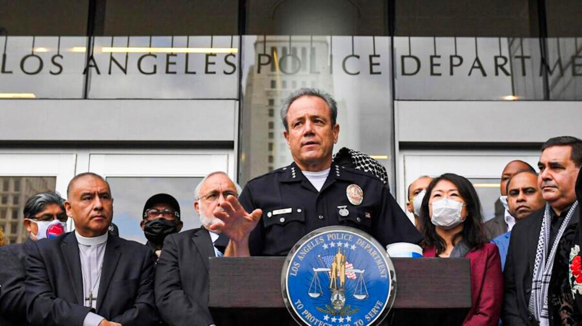 LAPD Chief Michel Moore Announces Retirement at End of February