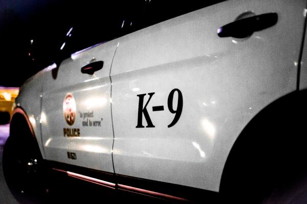 A Los Angeles Police Department K-9 vehicle in Los Angeles on Dec. 2, 2017. (John Fredricks/The Epoch Times)