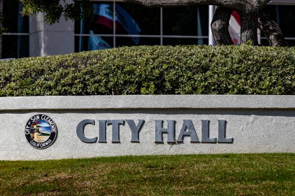 San Clemente City Hall in San Clemente, Calif., on Oct. 20, 2020. (John Fredricks/The Epoch Times)