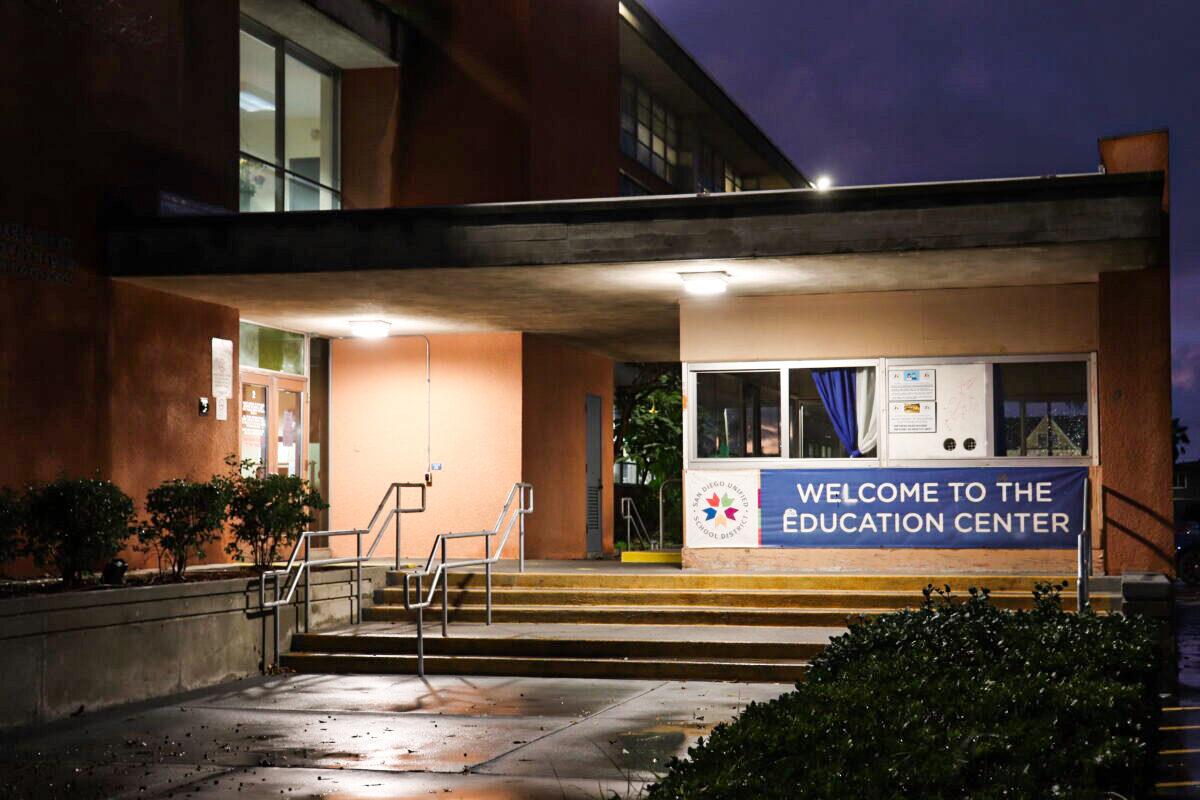 The San Diego Unified School District in San Diego on Dec. 30, 2021. (Tina Deng/The Epoch Times)