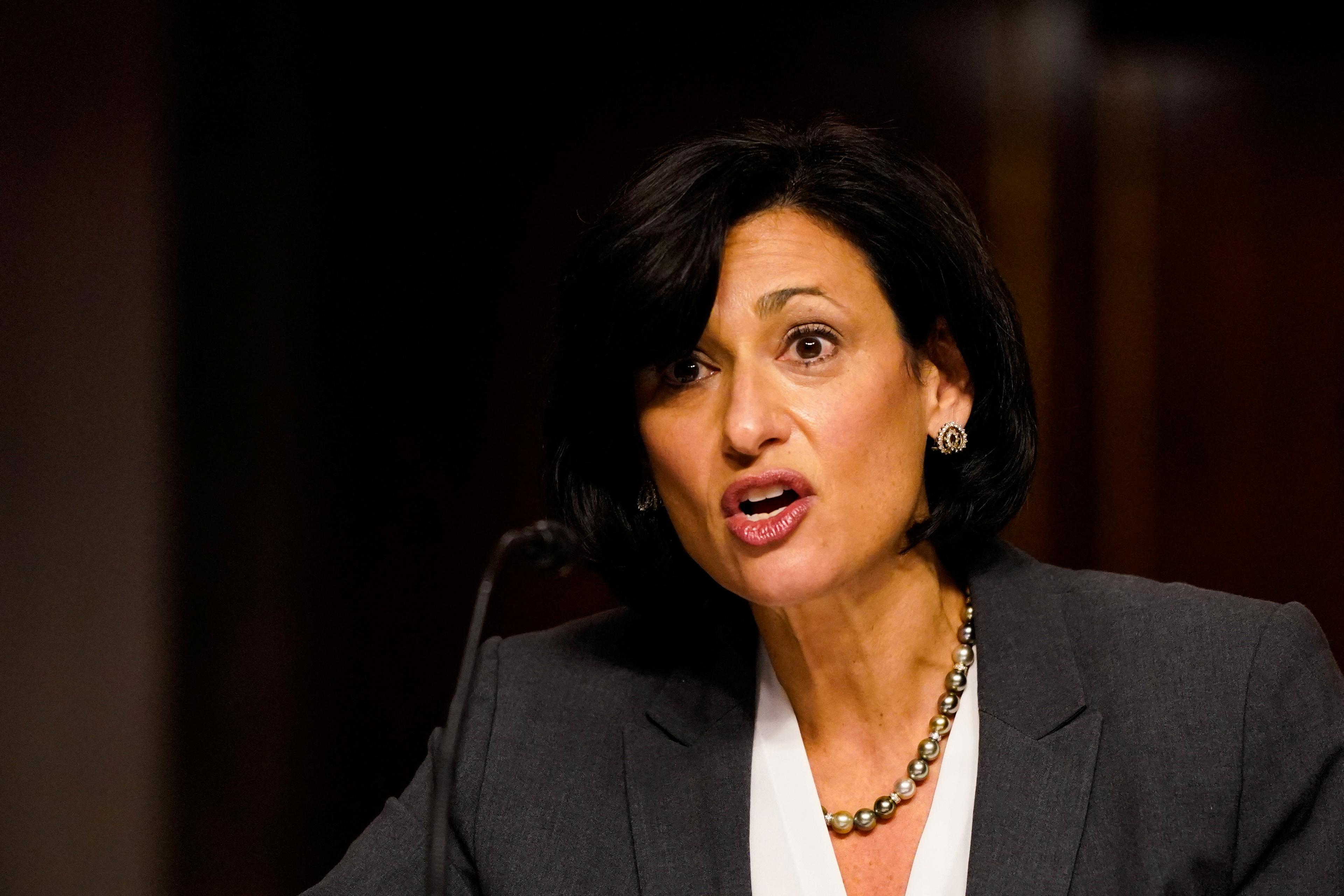 Centers for Disease Control and Prevention (CDC) Director Rochelle Walensky speaks during a hearing in Washington on Nov. 4, 2021. (Elizabeth Frantz/Reuters)