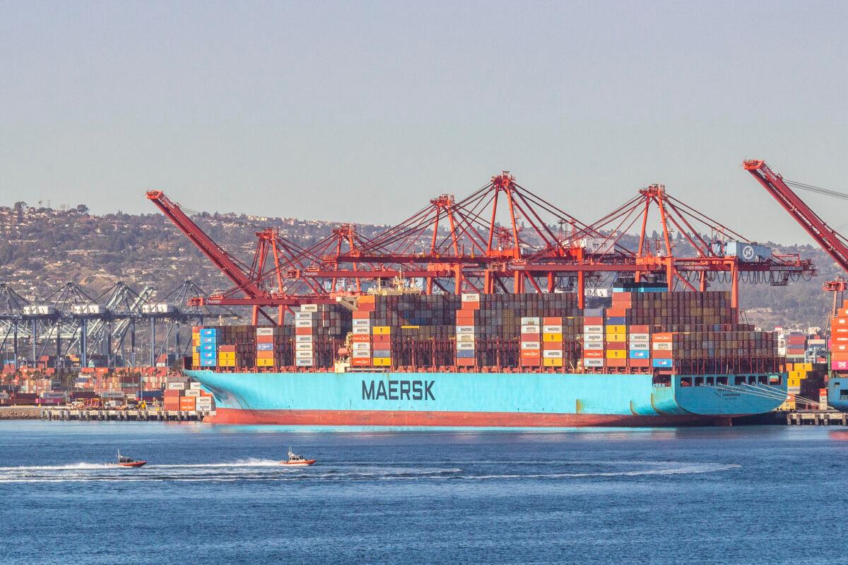 The Port of Los Angeles on Jan. 11, 2022. (John Fredricks/The Epoch Times)