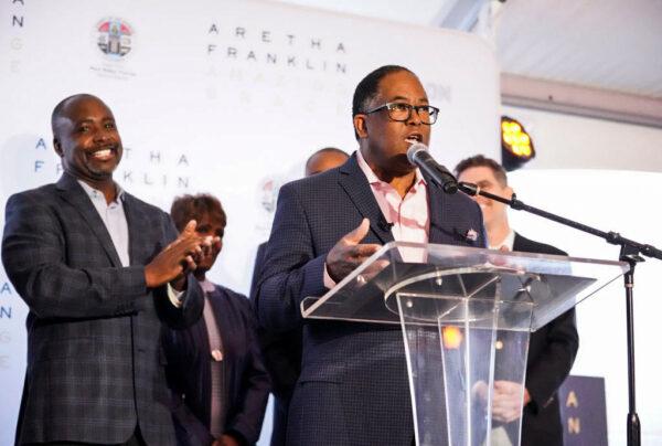 Mark Ridley-Thomas speaks during a public event at New Temple Missionary Baptist Church in Los Angeles on March 31, 2019. (Rachel Luna/Getty Images)