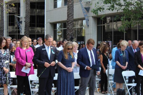 Victims and survivors of crime were honored during the 14th Annual Orange County Crime Victims Rally in Santa Ana, Calif., on April 25, 2022. (Brandon Drey/The Epoch Times)