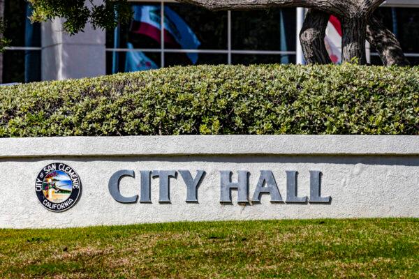 San Clemente City Hall in San Clemente, Calif., on Oct. 20, 2020. (John Fredricks/The Epoch Times)