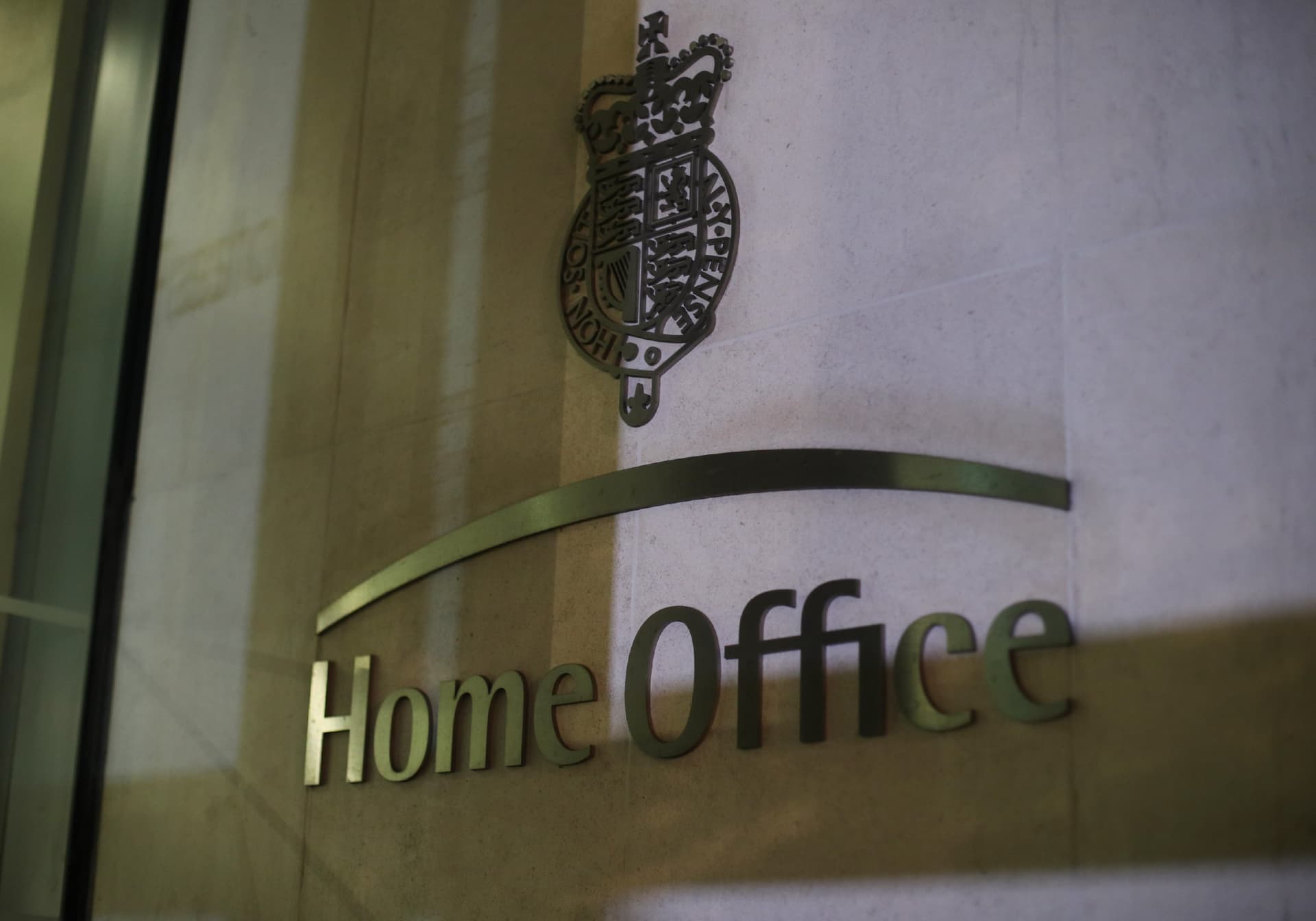 The sign outside the Home Office in Westminster, London. (Yui Mok/PA)