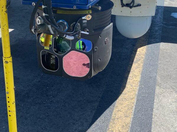The “Intel-24” aircraft at the Hollywood Burbank Airport in Burbank, Calif., on May 10, 2022. (Jill McLaughlin/The Epoch Times)
