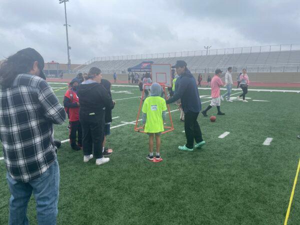 Nearly 2,000 people attend Garden Grove Unified School District’s 51st “Special Games” Olympic-style competitions at Bolsa Grande High School in Garden Grove, Calif., on May 20, 2022. (Carol Cassis/The Epoch Times)