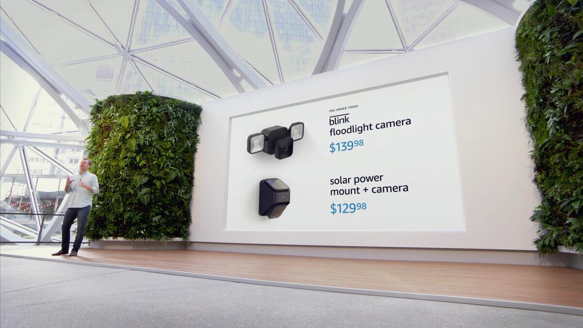 Ring Founder and Chief Inventor Jamie Siminoff introduces the Blink Floodlight Camera and Solar Power Mount + Camera during the Amazon Devices and Services Announcement on Sept. 28, 2021. (Jamie McCarthy/Getty Images)