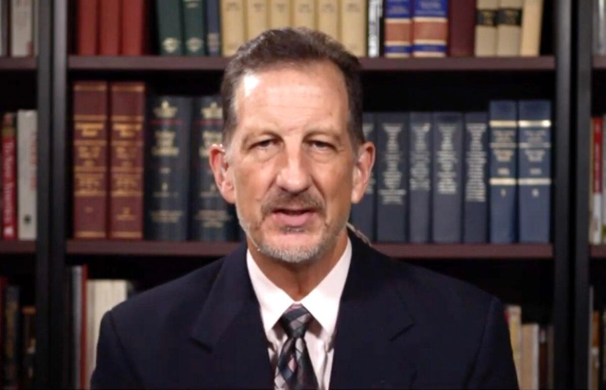 Erich Pratt, senior vice president for Gun Owners of America, in an interview on NTD's Capitol Report on May 28, 2022. (NTD/Screenshot via The Epoch Times)